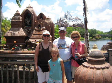Melissa Kathy Pappy Lake and Bailey at Disney