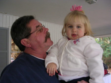 My husband Wayne & our g-daughter Hannah! (Anything you want Princess!)