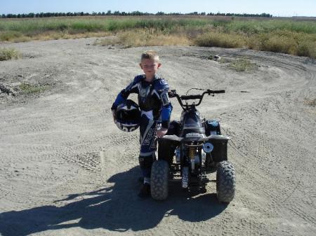 just ridding with dad