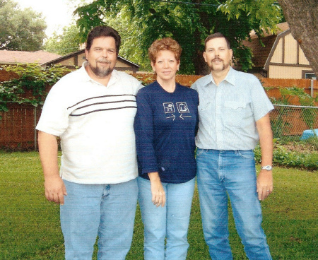 Vciki with 2 of her brothers