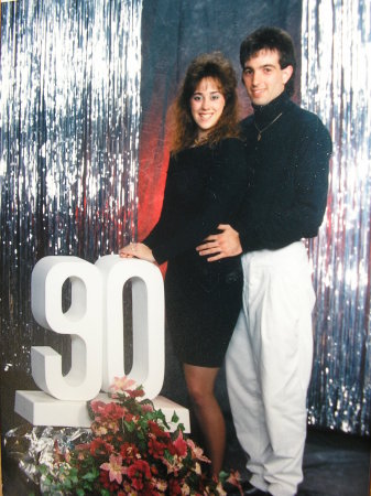 My ex-husband and me at a dance.