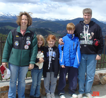 Family at Yellowstone National Park