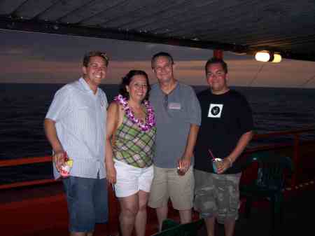 Party Boat In Hawaii. Parents & my brother