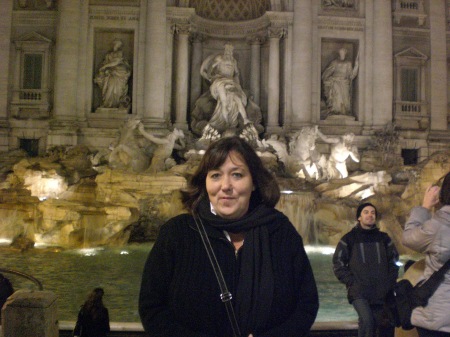 My beautiful wife with me in Rome