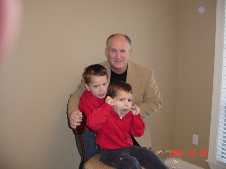 Joe and two grandsons