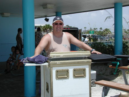 John Foss, DJ at the picnic