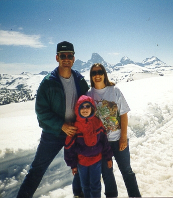 Family at Grand Targhee Resort, Idaho, June 1998