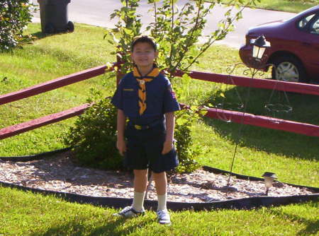 Christopher's First Day of Cub Scouts