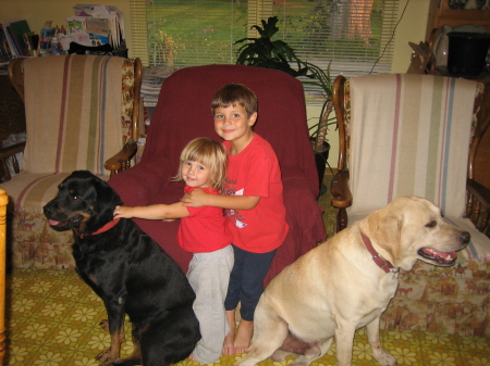 my kids and the dogs