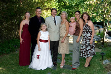 Our family at my cousins wedding