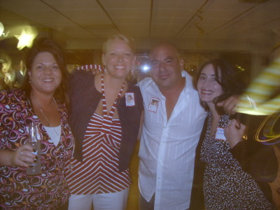Carla, Rhonda, Mario and his wife