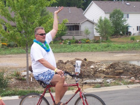 Me on my bike at our block party parade