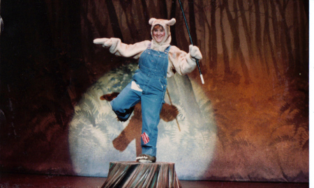 On stage as Little Bear