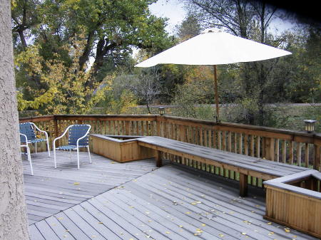 The back deck -- one of my favorite places.