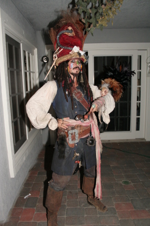 Mr. Depp as Capt Jack Sparrow