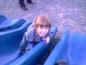 My Daughter & I on slide