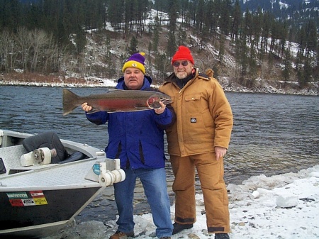 Friends Rod and Walt 17 Jan Clearwater River