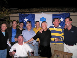 CAL beats Stanford again! Phi Delts celebrate.