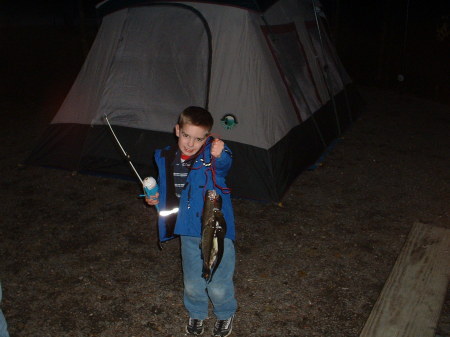 Hunter's First Fish