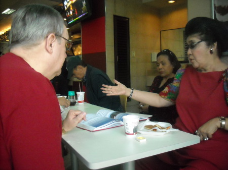 RICK AND IMELDA MARCOS  AT BREAKFAST