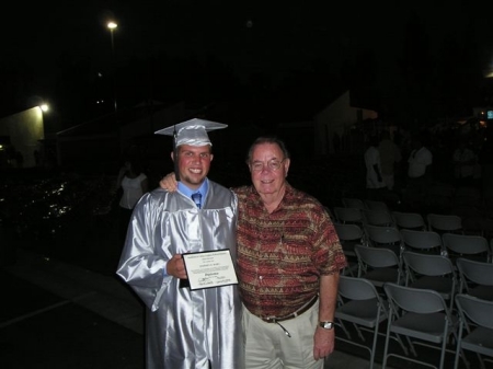 Stephen and my Dad on GRADUATION DAY!