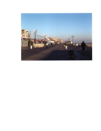 Board walk on Coney Island.