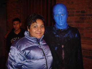 Flor and the Blue Man