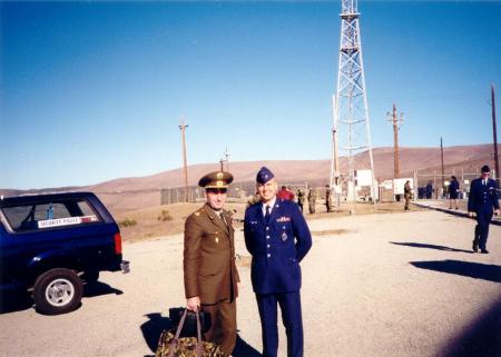 Col Popov, Russian ICBM Officer and me, Vandenberg AFB