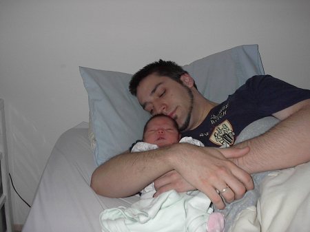 My son Chris & his baby girl Sydney 2002