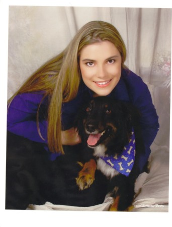my daughter Krystin and her dog "Dingo"