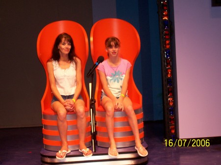 Me & Taylor on stage at Nickelodeon in Orlando