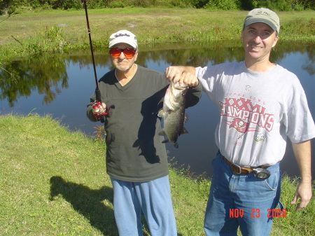 My dad & I fishing