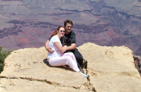 My wife and I at the Grand Canyon