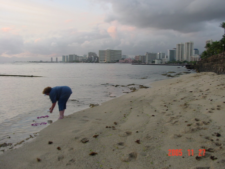 Taken at Waikiki Beach at Ft. of Diamond Head - Elks Club