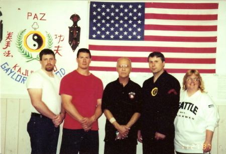 Me, Sifu Dean, Grand Master Gaylord, Sigung Johnson, Teri W, in Caldwell, Idaho