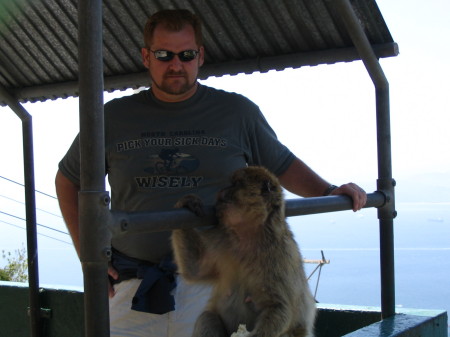Me and an Ape in Gibraltar - You decide which is the Ape!