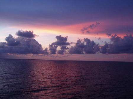 Sunset from the Carribean Princess