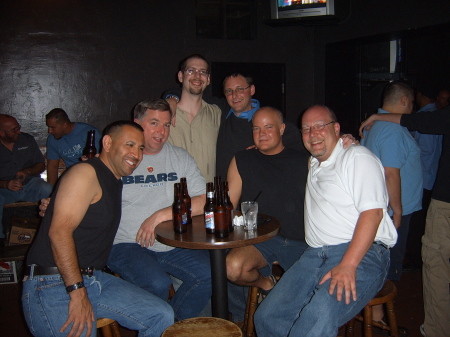 Me (The one in the white shirt) with friends June 2007