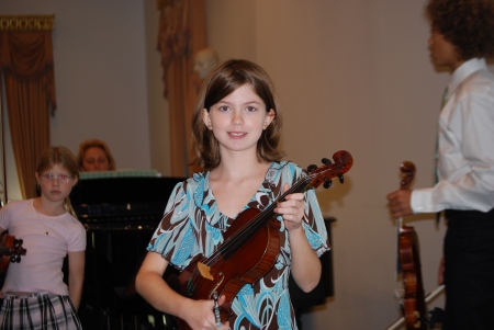 Emily's violin recital in October 2007