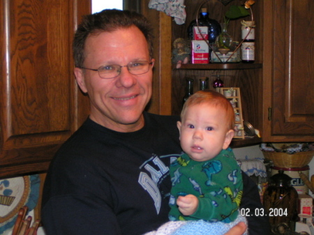 Caleb with Grandpa Mike