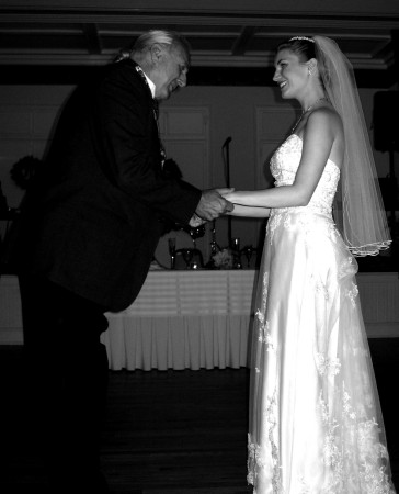 Ron Bezek and daughter Kimberly at her wedding.