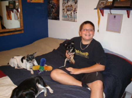 Jd w/ his pets 7/29/06