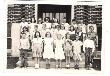 Approximately 1948 - Fourth & Fifth grade class, Lewton School