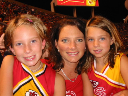 at the CHIEFS game with my girls!