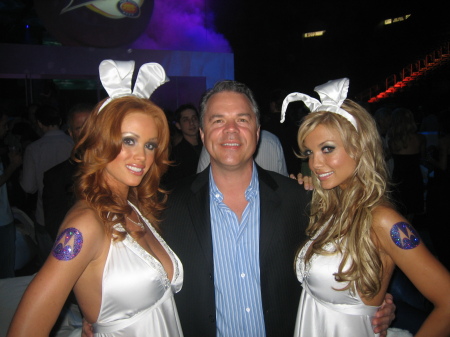 Me at the Playboy Superbowl Party