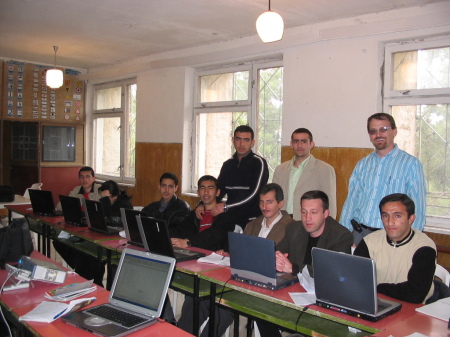 Teaching refugee students in Azerbaijan