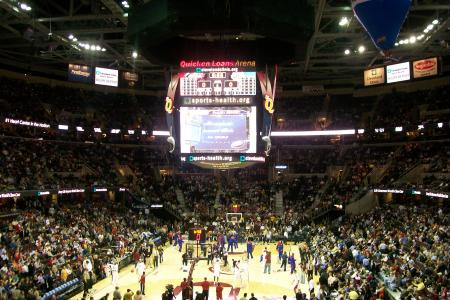 The cleveland arena NBA