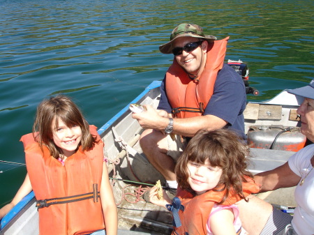 Girls first fishing experience