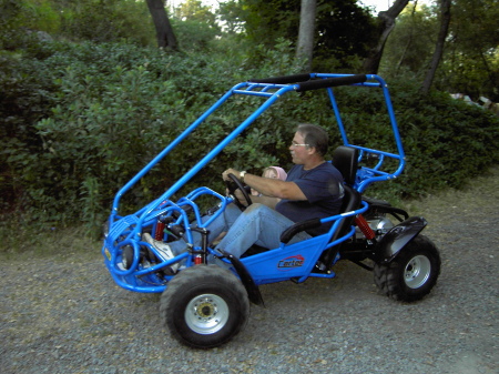 carting with granddaughter