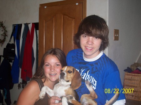 Alex Andie and our Beagle Keida